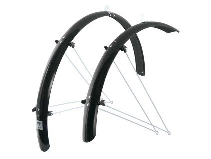 blatníky FORCE48 Aluflex trekking + vzpěry, černé