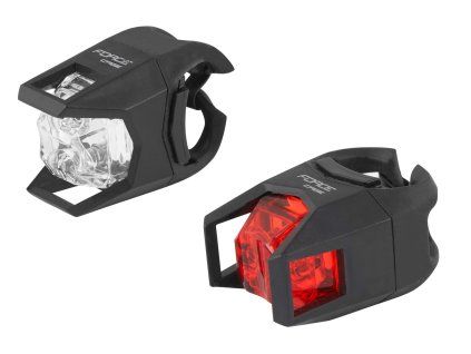 blikačky sada F CAGE přední bílá + zadní červená