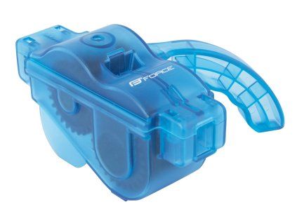čistička řetězů FORCE plastová s rukojetí, modrá