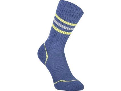 merino ponožky SIGNATURE CREW SOCK ink / lemon