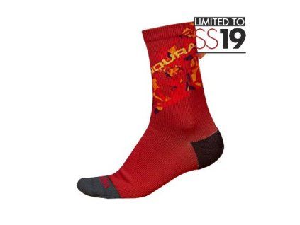 endura calzino womans singletrack ii ltd red