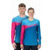 dres CUBE EDGE ROUND NECK JERSEY L/S blue/pink