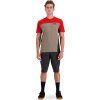 merino triko MONS ROYALE REDWOOD ENDURO VT retro red/black/walnut
